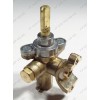 Газовый кран в сборе с жиклером - 33 1445-39.000-03 для плиты Гефест