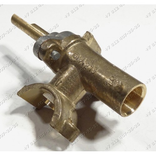 Газовый кран в сборе с жиклером - 65 ГМГ2.00-03 для плиты Гефест