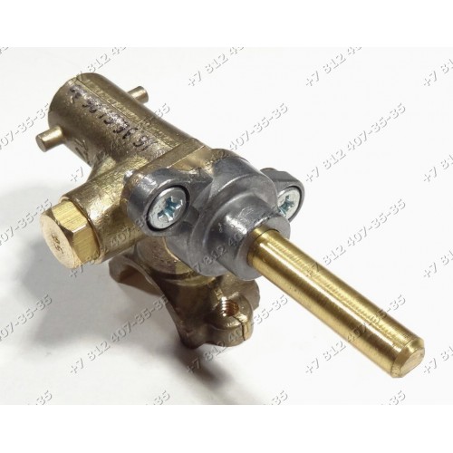 Газовый кран в сборе с жиклером - 56 1445-39.000-23 для плиты Гефест