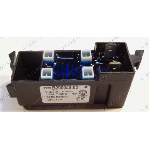 Генератор поджига B200046-02 220-240V 50-60Hz 4 контакта без заземления плиты Indesit Ariston A5GG1FXEX, A5MSH2EWEX