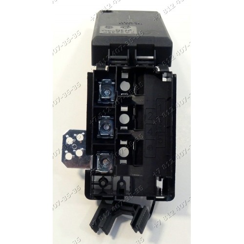 Однофазный клеммник в сборе со шнуром плиты Ariston 62DGW 70FIM20K.ABK, 7OF637CIXRU/HA