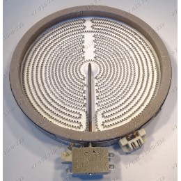 Конфорка стеклокерамика двухзонная 2200W/1000W 205 мм (230 мм) для плиты