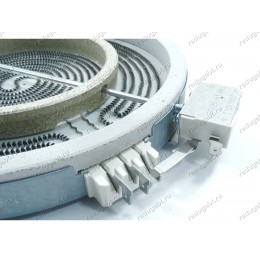 Конфорка стеклокерамики двухзонная 2100W-700W для варочной поверхности Fornelli PV 6011 Dolce IX