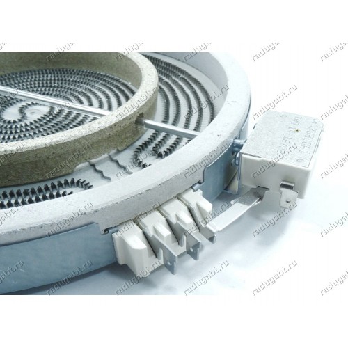 Конфорка стеклокерамики двухзонная 2100W-700W для варочной поверхности Fornelli PV 6011 Dolce IX
