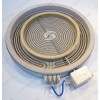 Конфорка стеклокерамика 2312333822, 16001761700, 2200W/1000W двухзонная D230 мм для плиты Ariston Indesit