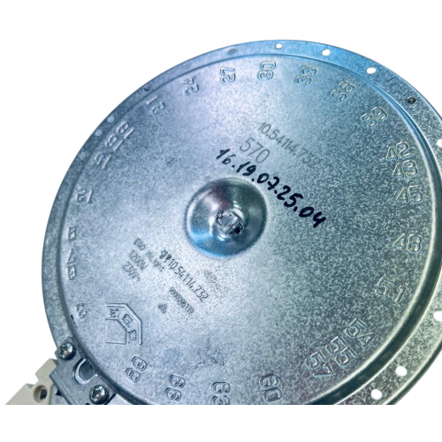 Конфорка однозонная EGO для стеклокерамической плиты Bosch, Siemens диаметр общий 165 мм мощность 1200W 10.54114.732