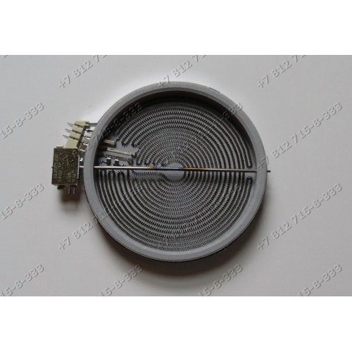 Конфорка трехзонная 210мм/190мм стеклокерамика для плиты Gorenje EC777W 695409 EC778W 153303