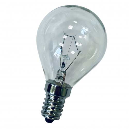 Лампочка духовки E14 300C 40W 230V миньон для плиты - круглая