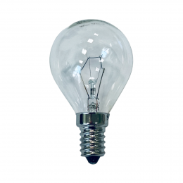 Лампочка духовки E14 300C 40W 230V миньон для плиты - круглая