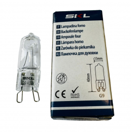 Лампочка духовки галогеновая G9 40W 300C 230V SKL универсальная
