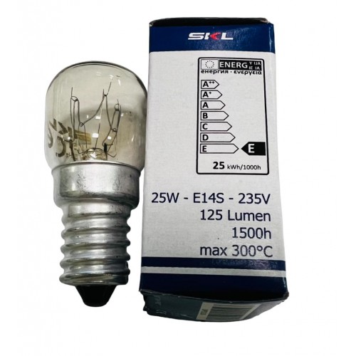 Лампочка духовки 25W 300C цоколь E14 - SKL для плиты универсальная