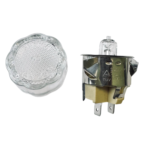 Лампочка в сборе для духового шкафа Hansa - 8515713 - патрон + плафон + галогеновая лампочка SUNNER LH-03 25W