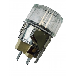 Лампочка в сборе для духового шкафа Hansa - 8515713 - патрон + плафон + галогеновая лампочка SUNNER LH-03 25W
