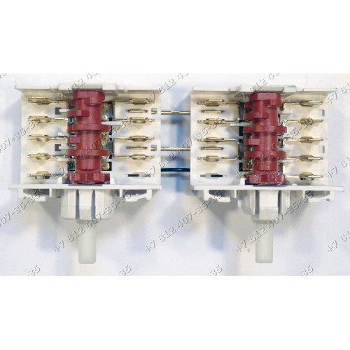 Блок переключателей 5HE/551 сдвоенный 461961503671 для плиты Whirlpool 481227018037