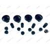 Комплект универсальных ручек - 4 шт. черного цвета для многих марок и моделей плит
