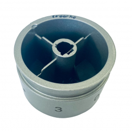 Ручка управления конфоркой серебристая для плиты Hansa FCCS63000, FCEW54110