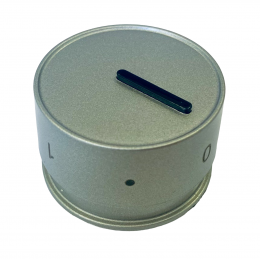 Ручка управления конфоркой серебристая для плиты Hansa FCCS63000, FCEW54110