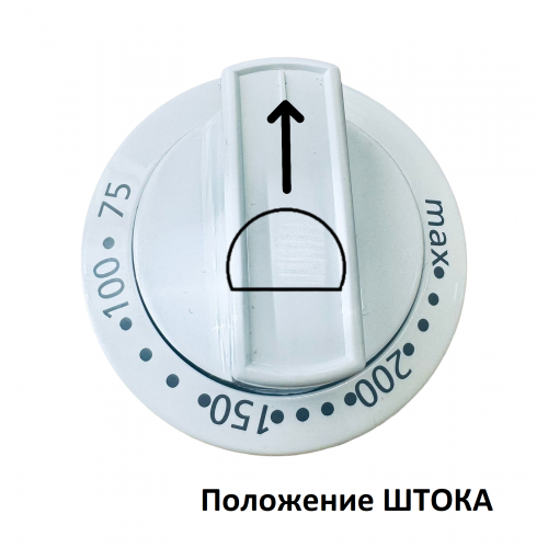 Ручка выбора режимов температуры для плиты Beko CSS54010GW и т.д. - 250315428