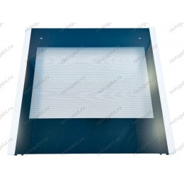 Стекло духовки внешнее черное для плиты Hansa FCCW53008, FCMX53077 и т.д. 9077492 495*470 мм