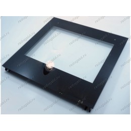Стекло духовки внешнее черное для плиты Hansa FCCX58203, FCCW58203 и т.д. 9076163 495*470 мм