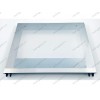 Внешнее стекло духовки с серебристой планкой для плиты Hansa BOES68120090, BOES68120090