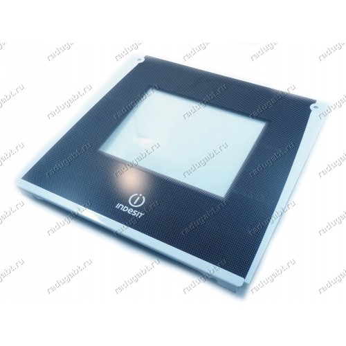 Внешнее стекло 490*457 мм духовки для плиты Ariston KN1E17WRU, KN3E6AWFR, KN3M1SWFR