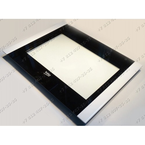 Дверь в сборе для плиты Beko CSE67100GW CSE62320GW