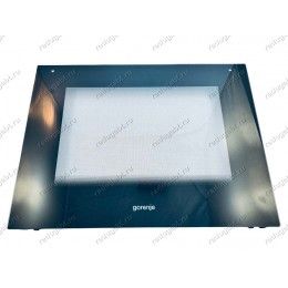 Cтекло духовки внешнее 594*458 мм для плиты Gorenje BO9950AB, BO7422AB, K63120BW0 - 422802 - ОРИГИНАЛ!