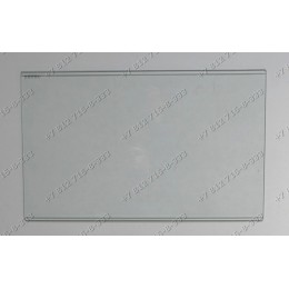 Полка стеклянная без обрамления для холодильника Beko 4615300500, 4615300700, 4615300500