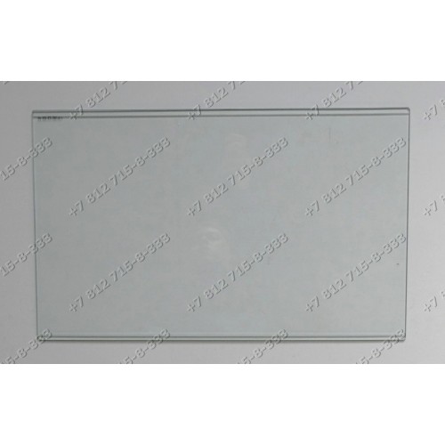Полка стеклянная без обрамления для холодильника Beko 4615300500, 4615300700, 4615300500