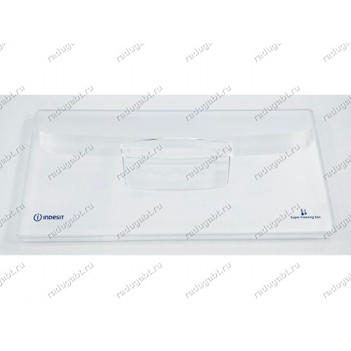 Панель среднего ящика холодильника Indesit, Ariston, Whirpool 230012210, 430*197*24 мм