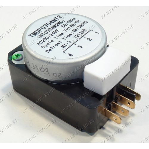 Таймер оттайки nakagawa NT0704M2MC TMDF0704NT2 AC200/240V Defrost Time: 4M/3M20S для холодильника Sharp