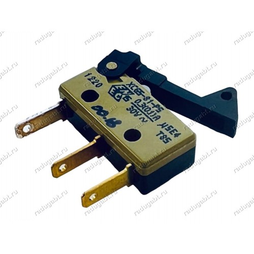 Микровыключатель 3 контакта для СВЧ, кофемашин и т.п. Philips, Saeco - XC65-81-P5