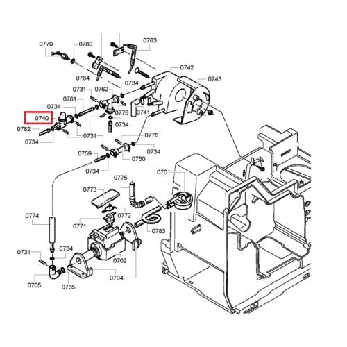 Клапан для кофемашины Bosch TCA5401, TCA6701 и т.д., Siemens - выпускной клапан термоблока 00423399