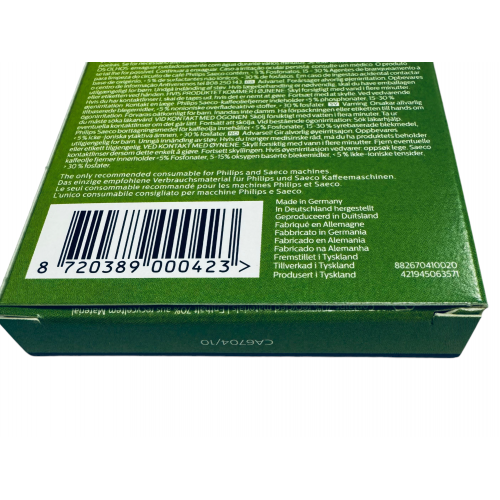 Таблетки для чистки масел для кофемашины Saeco, Philips CA6704/10 421945063571