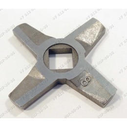 Нож для мясорубки Zelmer и Bosch №8 двусторонний тип 886.84 986.87 986.85 986.86 987.86 1000.88 1200.82 986.80 987.80 986.84 886.8 и т.д. НЕОРИГИНАЛ!