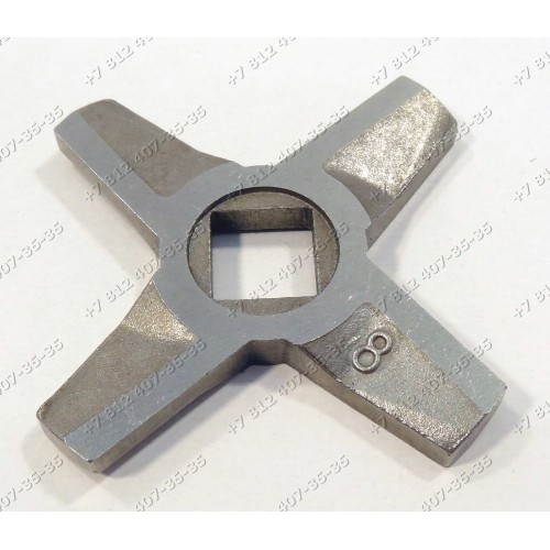 Нож для мясорубки Zelmer и Bosch №8 двусторонний тип 886.84 986.87 986.85 986.86 987.86 1000.88 1200.82 986.80 987.80 986.84 886.8 и т.д. НЕОРИГИНАЛ!