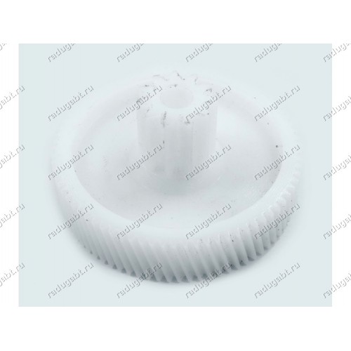 Шестеренка средняя для мясорубки Vitek VT3614 VT-3614, Panasonic диаметры 65 и 19 мм, зубья 78 и 10