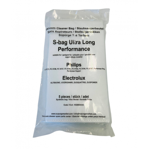 Мешки для пылесоса Electrolux., AEG, Philips - S-BAG Ultra long performance - комплект из 5 синтетических мешков