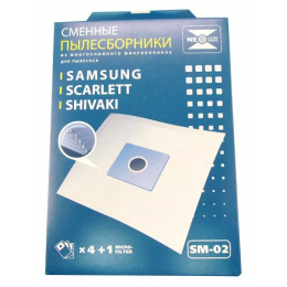 Мешки для пылесоса Samsung, Scarlett, Shivaki - Neolux SM-02 - из микрофибры, неоригинал - комплект из 4 штук