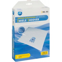 Мешки для пылесоса Miele, Hoover - Neolux ML-02 синтетические - комплект из 4 штук