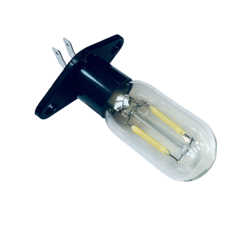Лампочка для микроволновой печи Bosch, Siemens, NEFF, AEG - MD Z187 T25 LED 220V СВЕТОДИОДНАЯ - г-образные загнутые контакты 