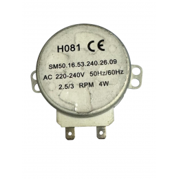 Двигатель вращения поддона СВЧ H081 - SM50.16.53.240.26.09 220V 4W ШТОК 9 мм