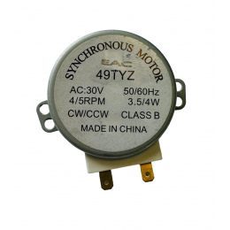 Двигатель вращения поддона СВЧ 49TYZ 30V 3.5/4W 4/5 RPM
