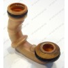 Патрубок коричневый пластиковый с прокладками 00056226 Bosch SPI4436/04