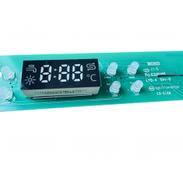 Плата индикации с дисплеем посудомоечной машины TOSHIBA DW-10F1(W)-RU, DW-14F1(W)-RU, DW-14F1(S)-RU, DW-10F1(S)-RU 17176000A06102