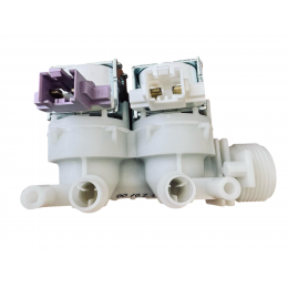 Клапан электромагнитный двойной для стиральной машины Ariston, Indesit, Whirlpool C00110333 RobertShaw  Чехия