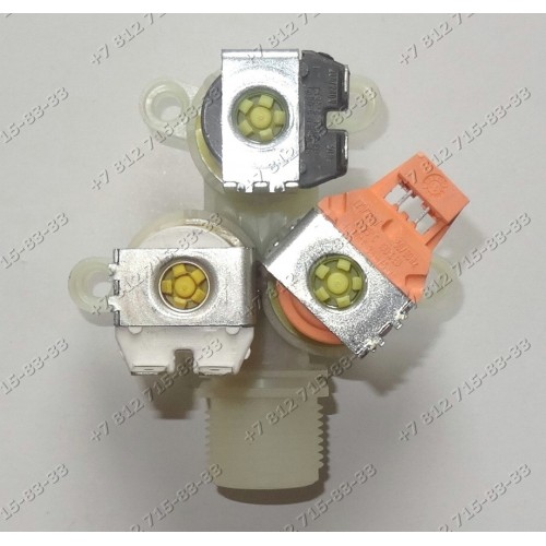 Тройной клапан для стиральной машины Electrolux EWF1086 EW1077F (914002718-00) EWF1286 914003211-00