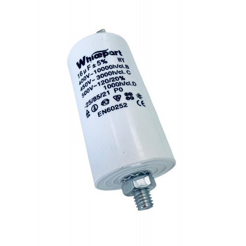 Конденсатор 16uF 450V для стиральной машины - универсальный - Whicepart 16uF