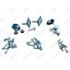 Набор крепежа для стиральной машины Candy AQUA 1D1035-07, AQUA1D1035-07 31005678